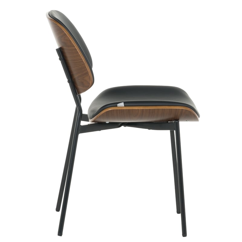 Посетителски офис стол Carmen 1180 орех-черен